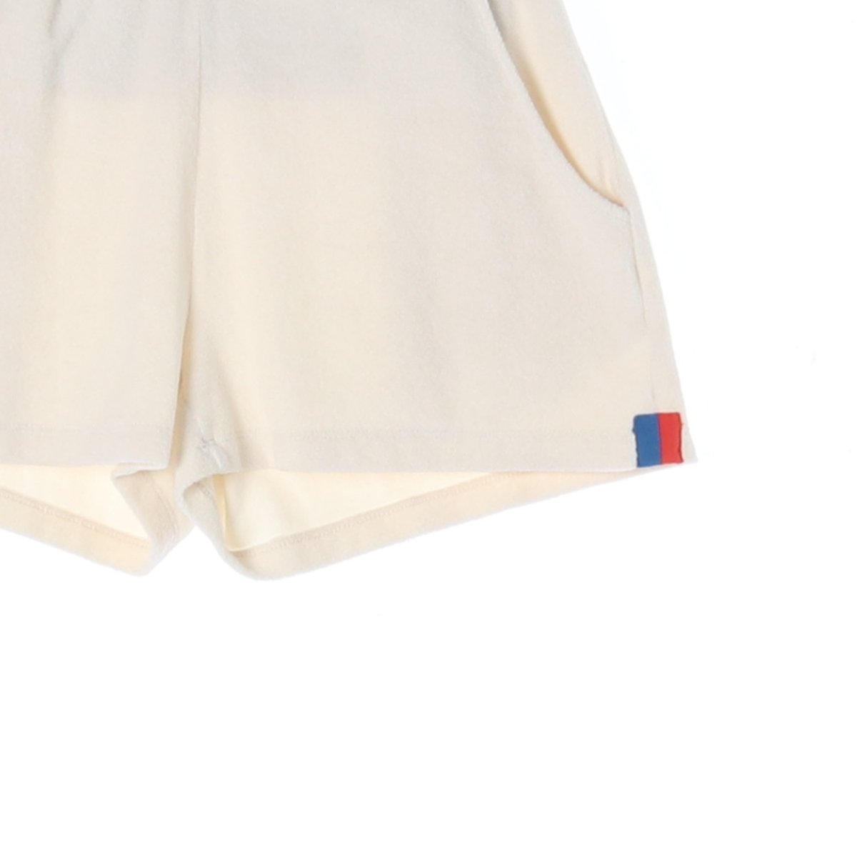 큘 아이보리 스웨트팬츠 쇼츠 밴딩 반바지 이미지 3