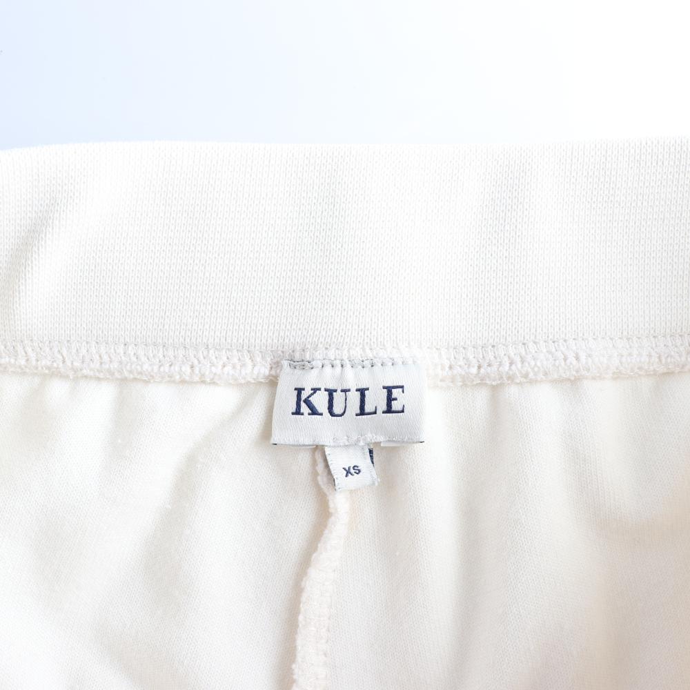 큘 아이보리 스웨트팬츠 쇼츠 밴딩 반바지 이미지 5