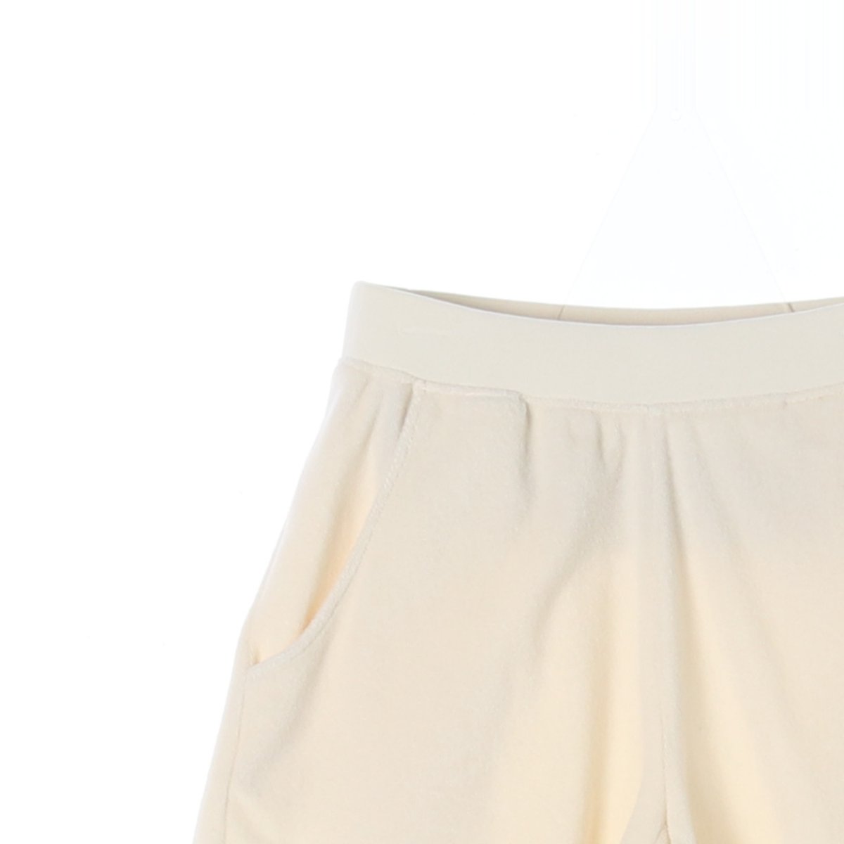 큘 아이보리 스웨트팬츠 밴딩 쇼츠 반바지 이미지 2