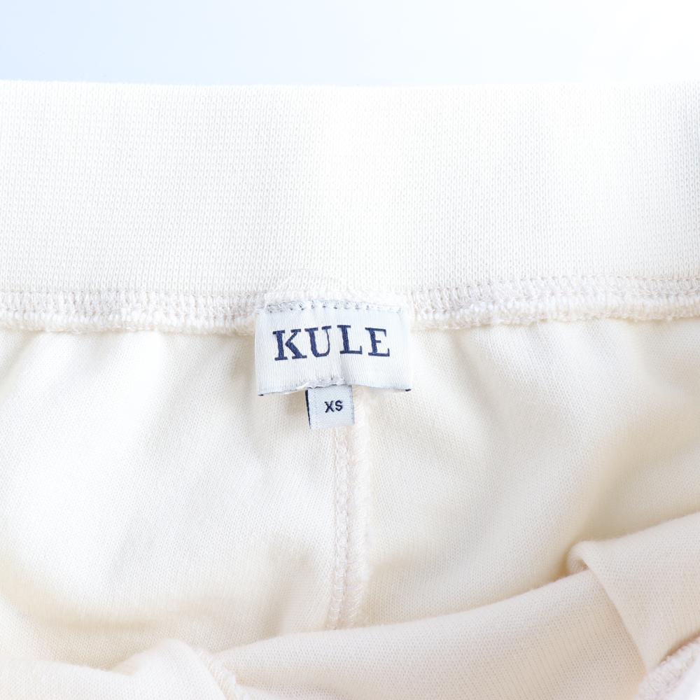 큘 아이보리 스웨트팬츠 밴딩 쇼츠 반바지 이미지 5