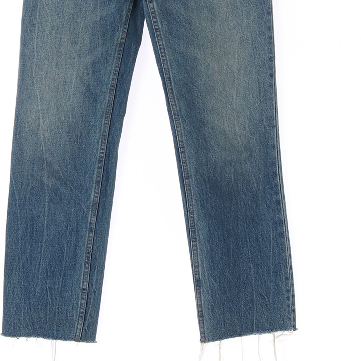 올세인츠 워싱 하이웨이스트 커팅 데님 청바지 이미지 3