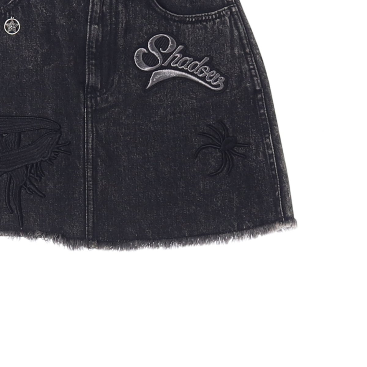 마크 제이콥스 다크그레이 흑청 패치 데님스커트 청치마 이미지 3