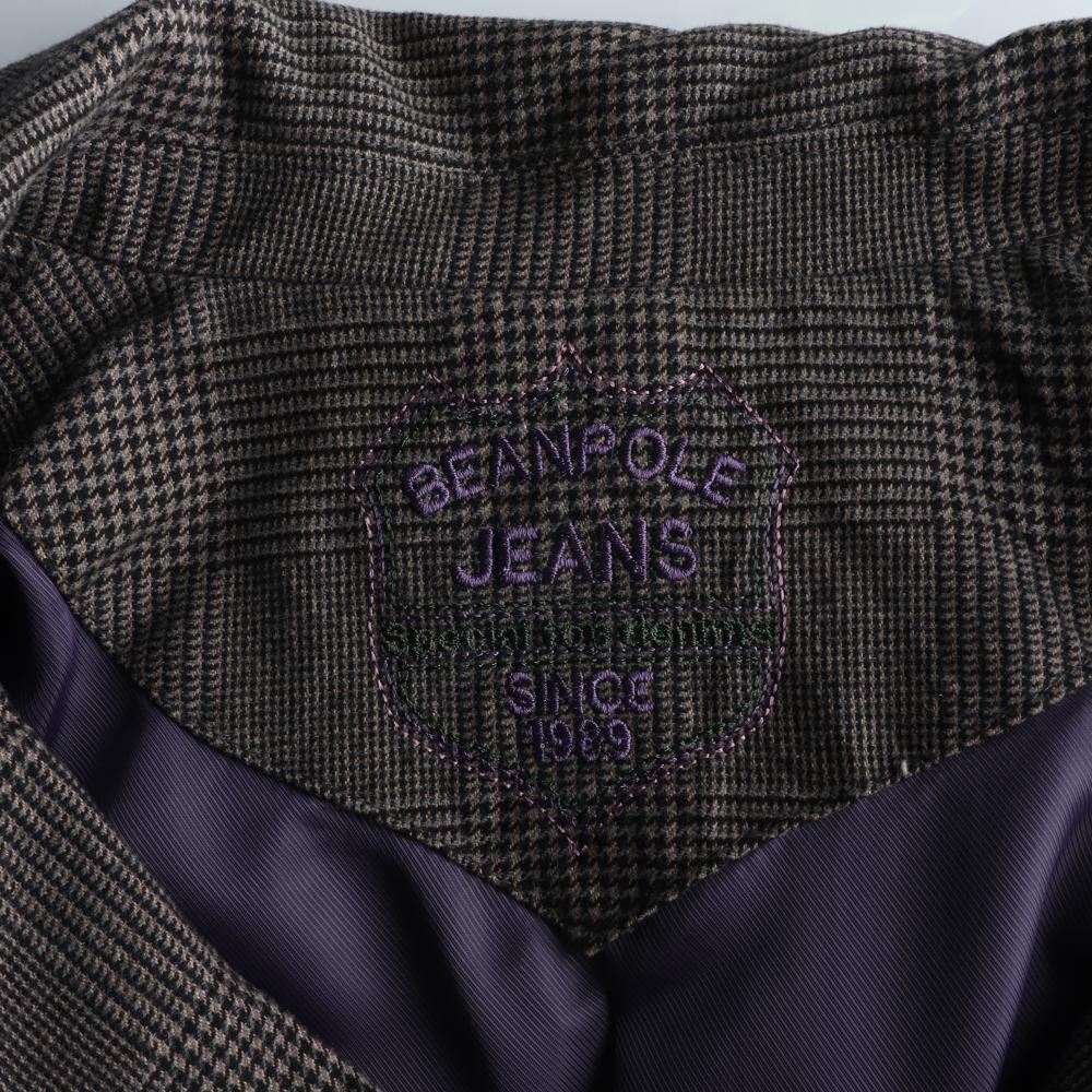 빈폴 차콜 퍼플 체크 승마 테일러드 숏재킷 이미지 6