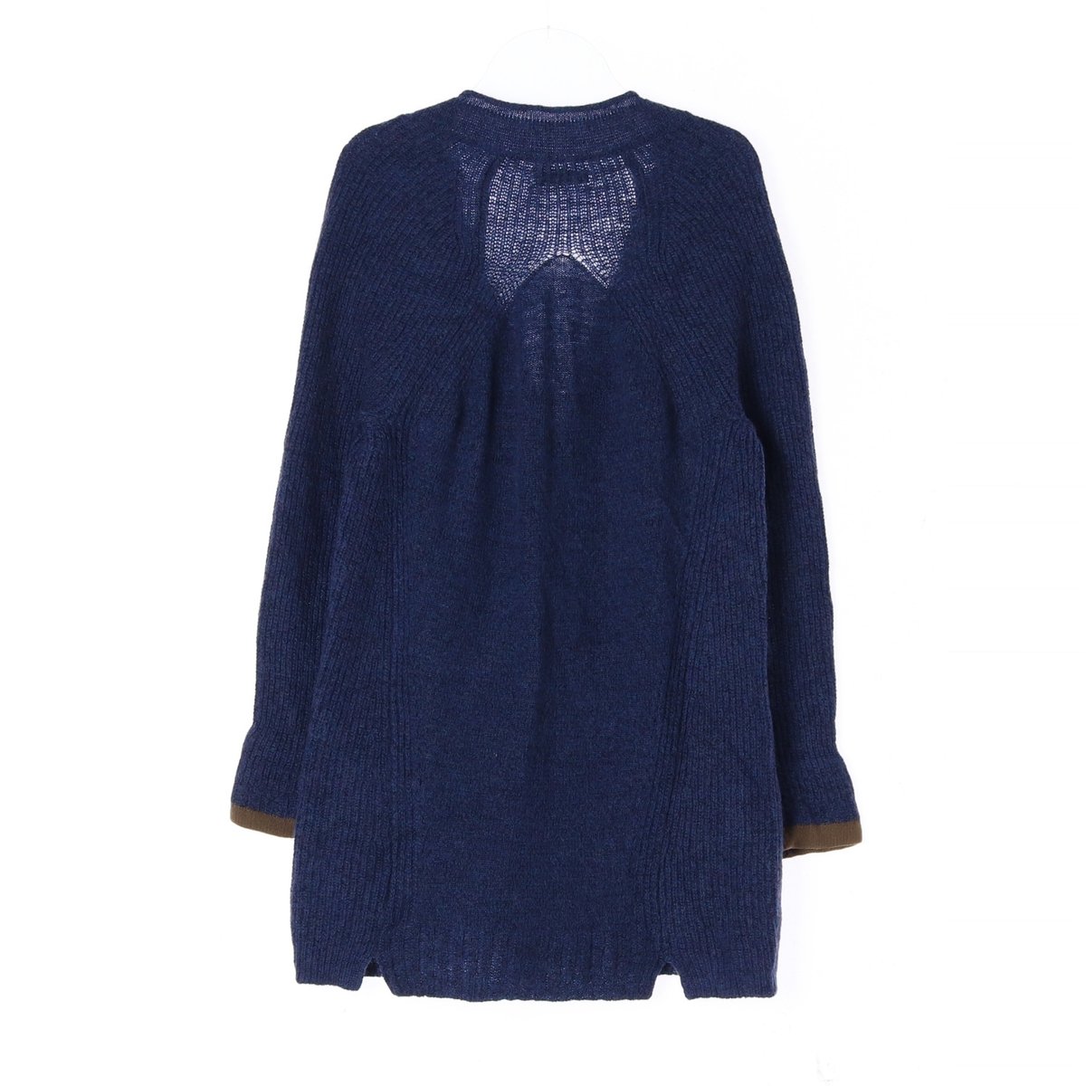 시스템 울모헤어84% 블루 니트 롱가디건 이미지 4