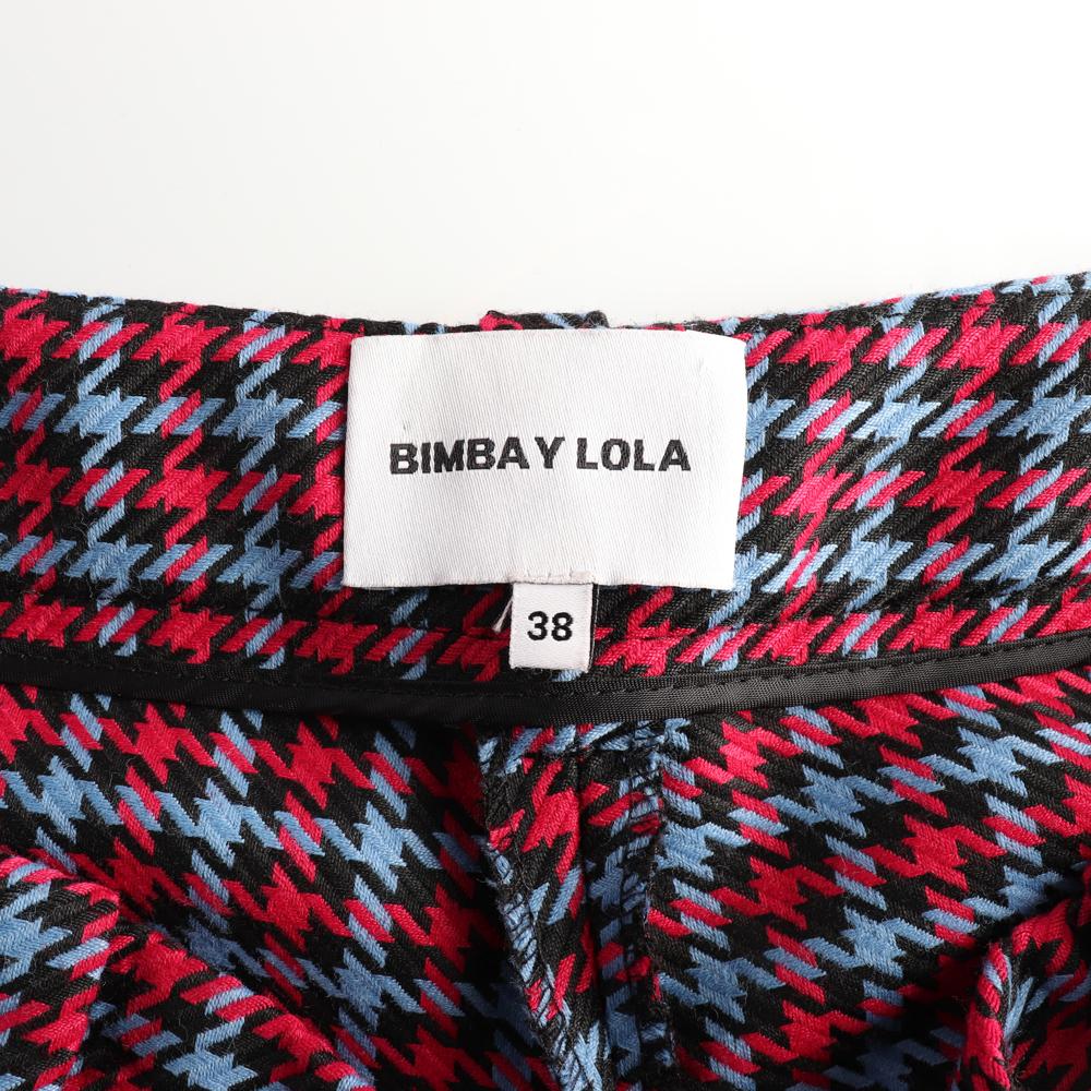 빔바이롤라 레드 블루 체크 패턴 슬랙스 이미지 5