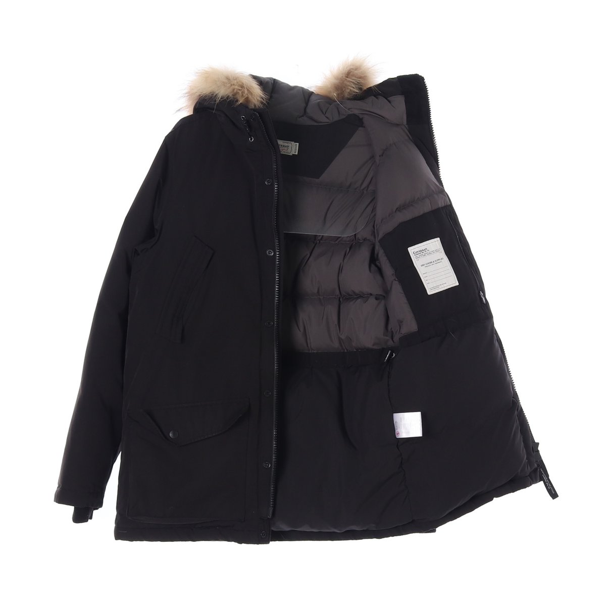 커버낫 덕다운 라쿤털 야상 파카 패딩 이미지 4