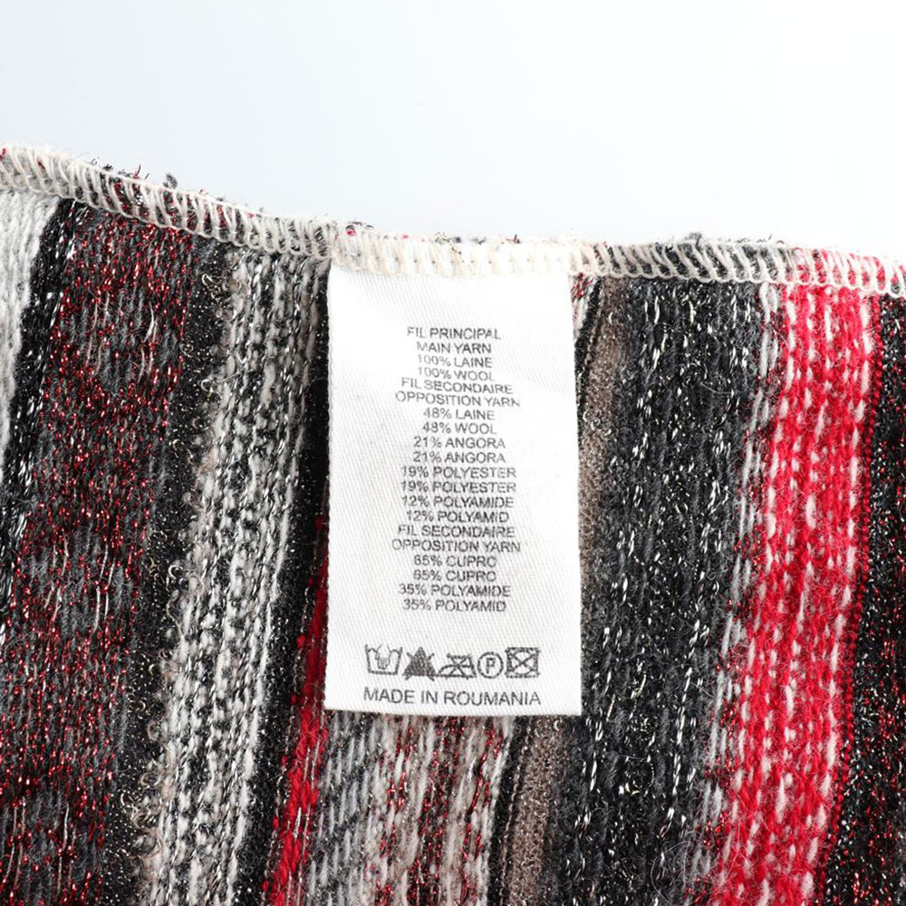 아떼바네사브루노 울100% 스트라이프 패턴 니트 스웨터 이미지 6