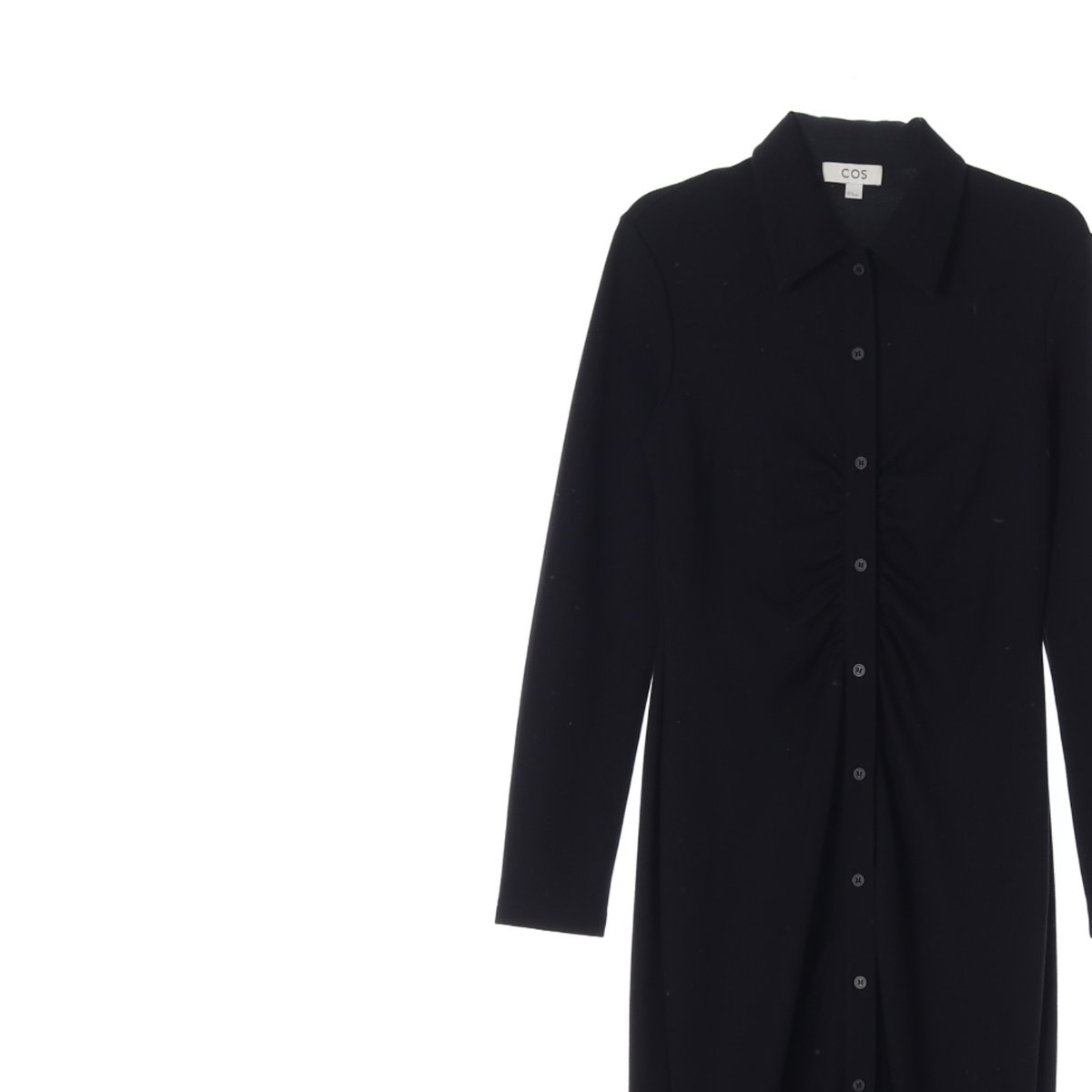 코스 블랙 셔링 롱 셔츠원피스 이미지 2