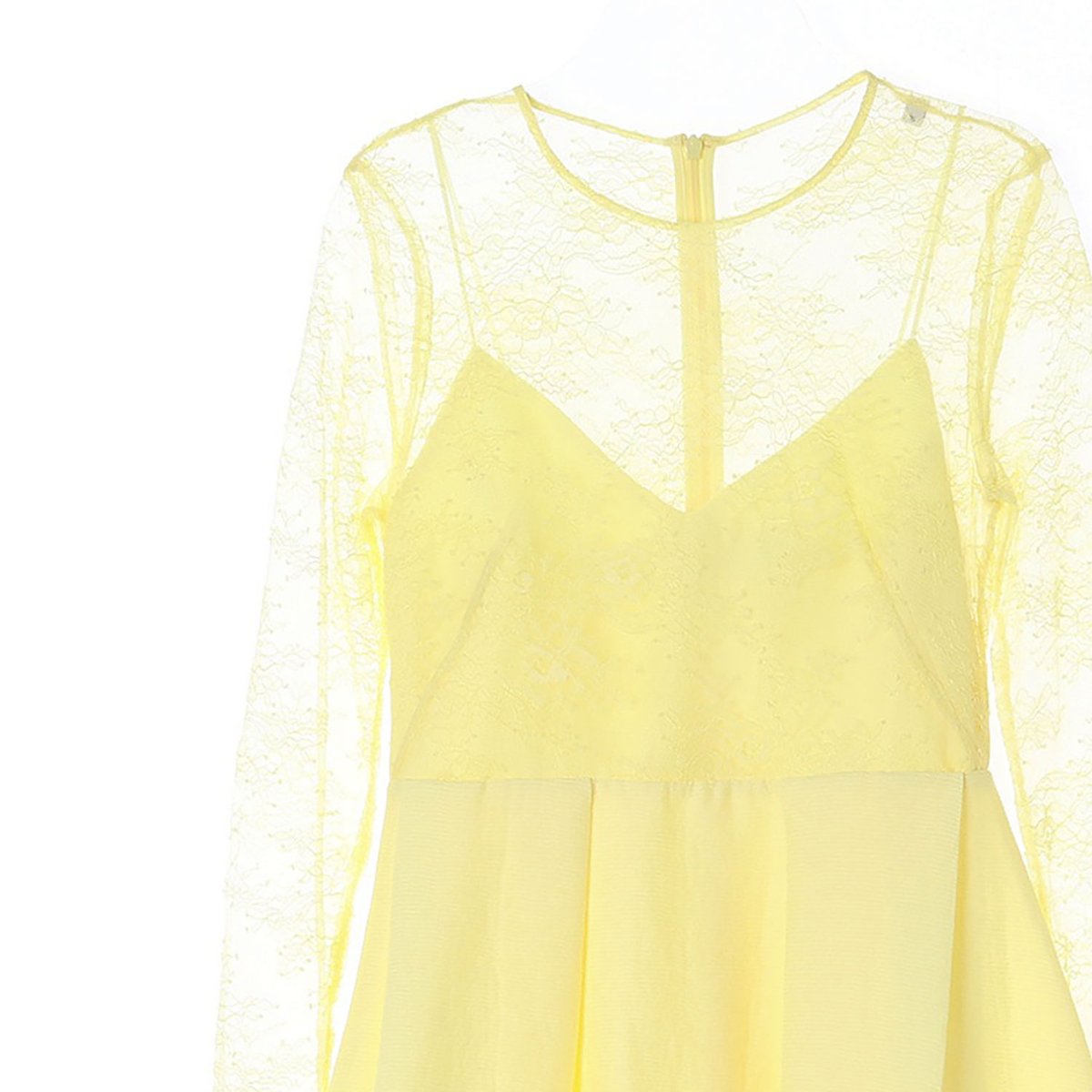 산드로 레이스 뷔스티에 레이어드 미니 플레어 원피스 이미지 2