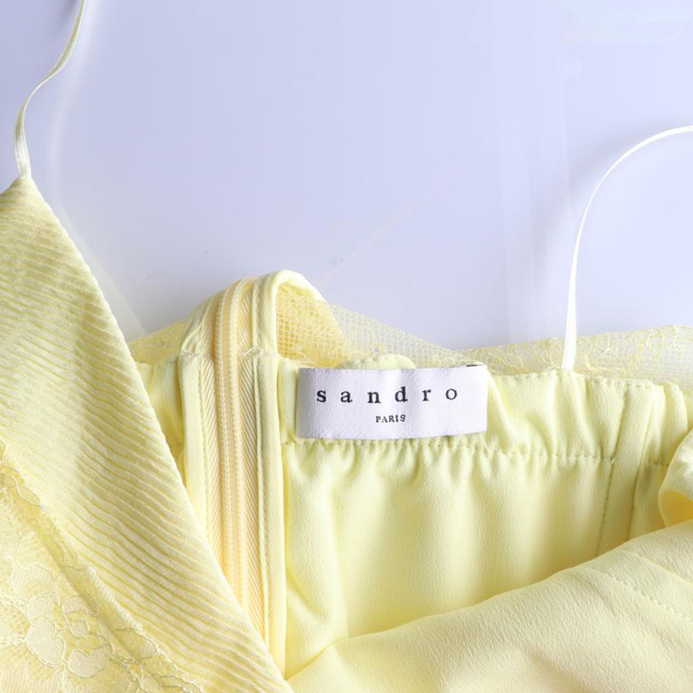 산드로 레이스 뷔스티에 레이어드 미니 플레어 원피스 이미지 5