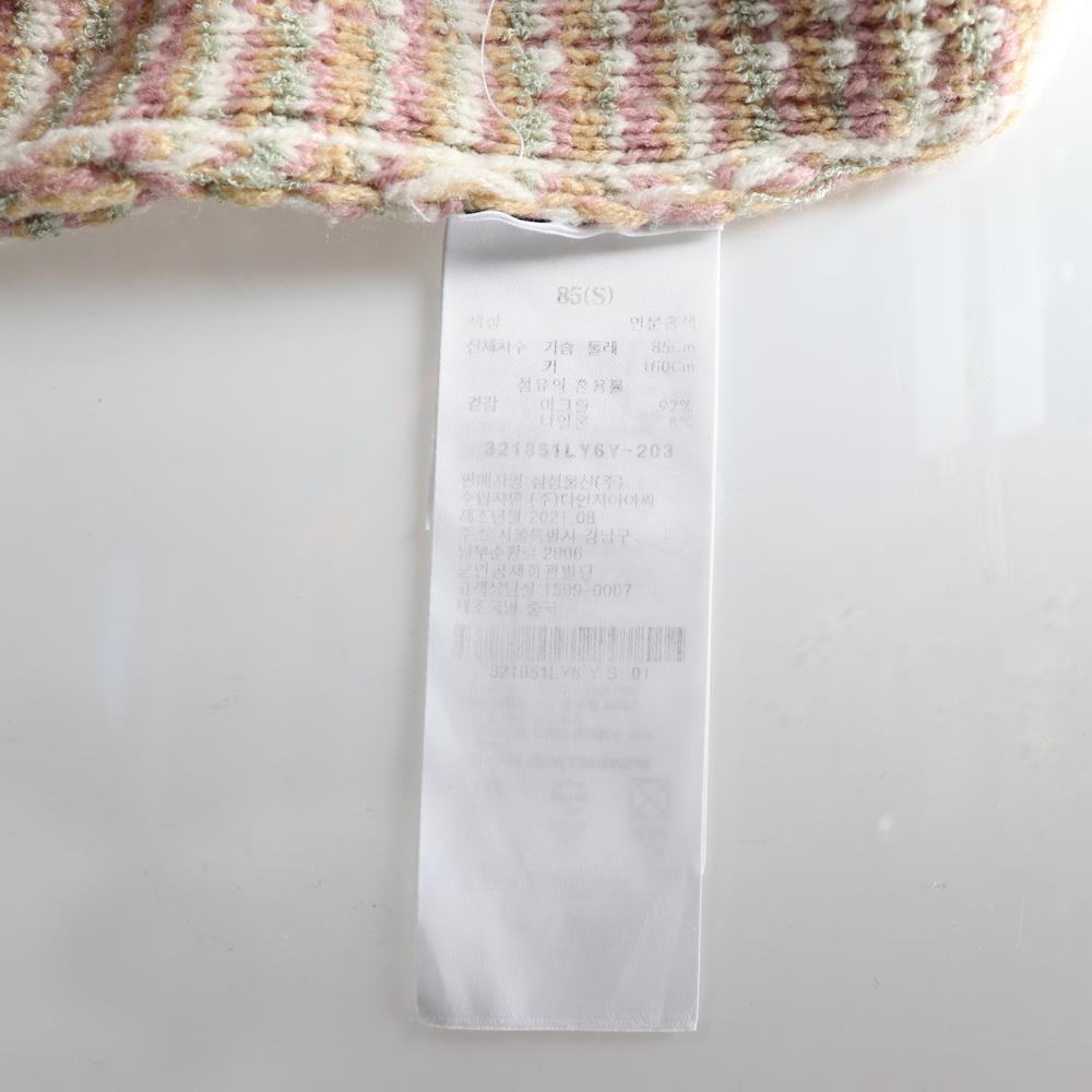 에잇세컨즈 아이보리 핑크 반팔 니트 스웨터 이미지 6