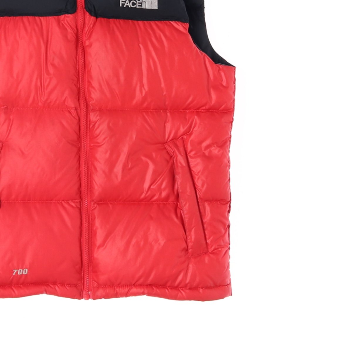 노스페이스 구스다운 700 레드 패딩조끼 이미지 3