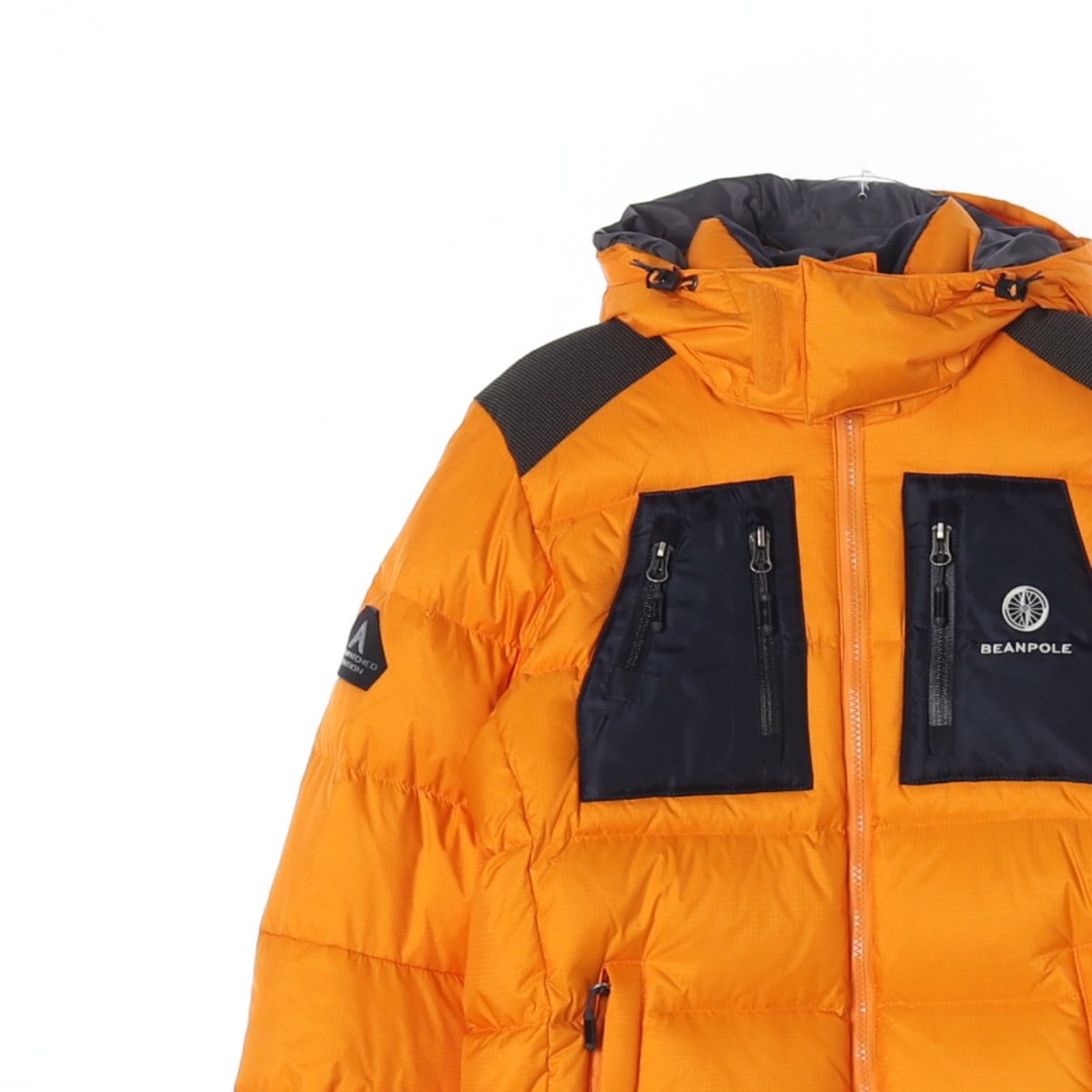빈폴 아웃도어 구스다운 열판 오렌지 패딩 점퍼 이미지 2