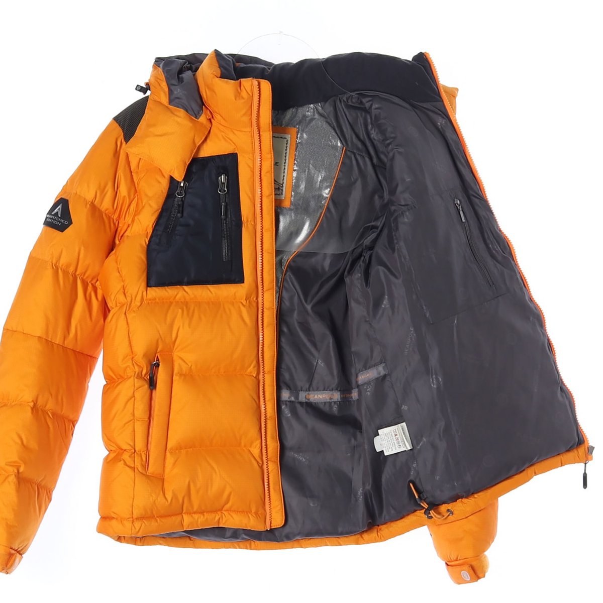 빈폴 아웃도어 구스다운 열판 오렌지 패딩 점퍼 이미지 4