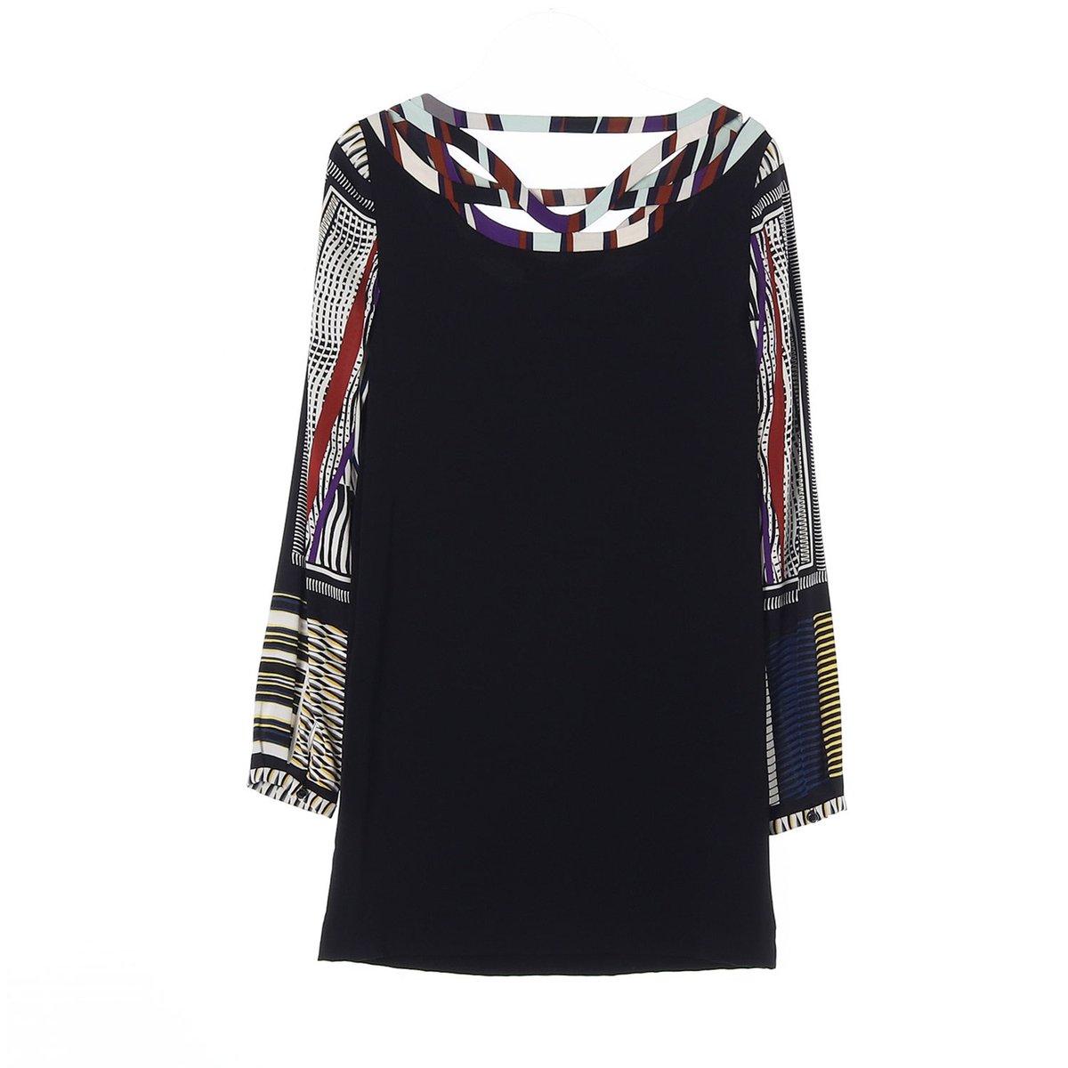 다이앤본퍼스텐버그 실크 패턴 미니 원피스 이미지 4