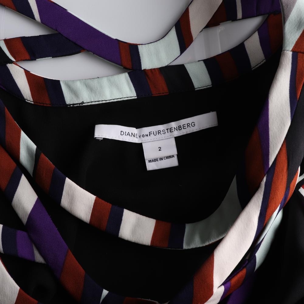 다이앤본퍼스텐버그 실크 패턴 미니 원피스 이미지 5