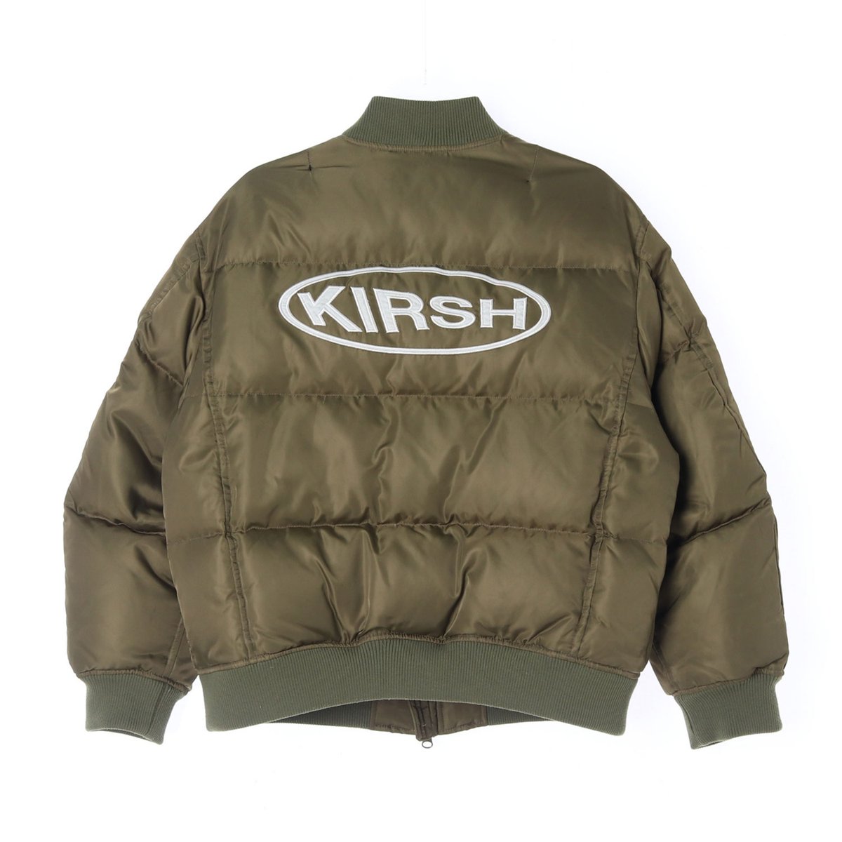 키르시 카키 로고 패딩 블루종 점퍼 이미지 5