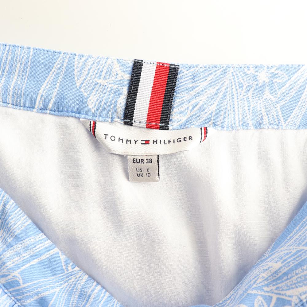 타미힐피거 블루 패턴 러플스커트 이미지 5