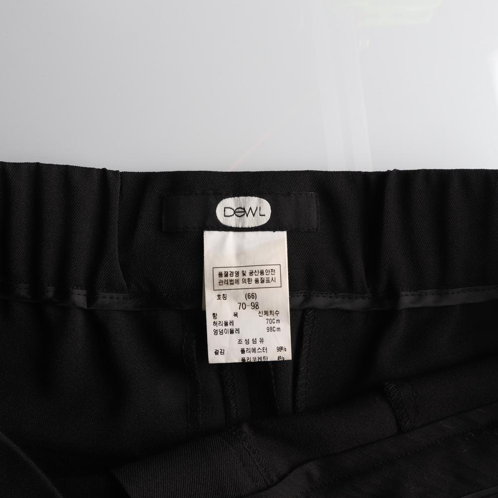 DEWL듀엘 블랙 일자 베이직 슬랙스 이미지 5
