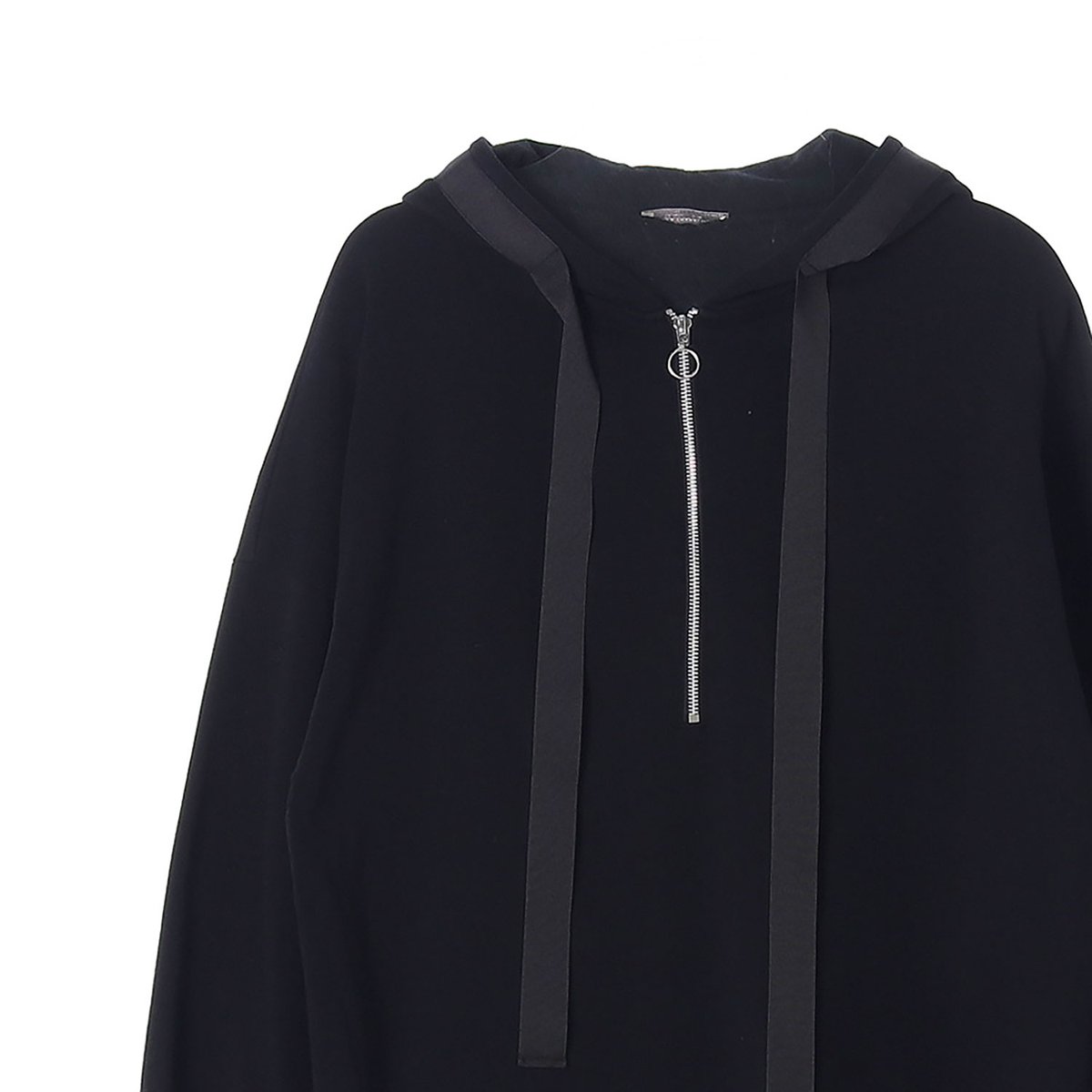 자라 기모 타이 하프집업 롱 후드 원피스 티셔츠 이미지 2