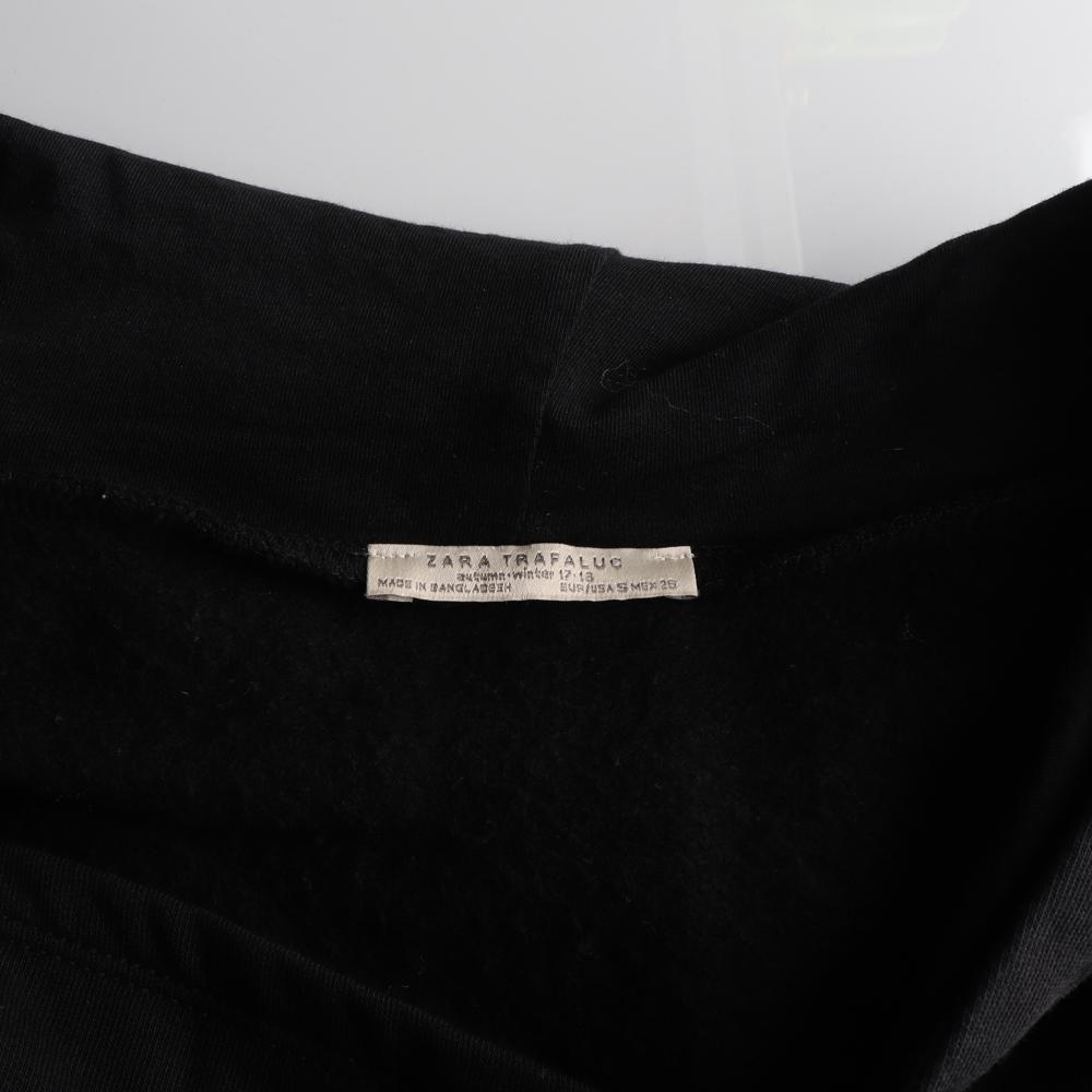 자라 기모 타이 하프집업 롱 후드 원피스 티셔츠 이미지 5