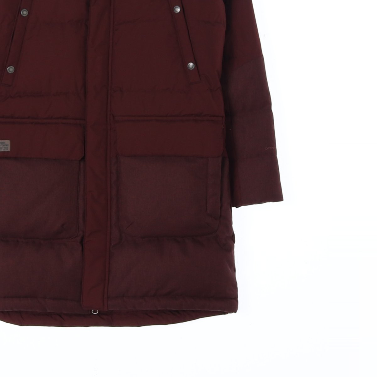 컬럼비아 와인 방풍 덕다운 열판 패딩 이미지 3