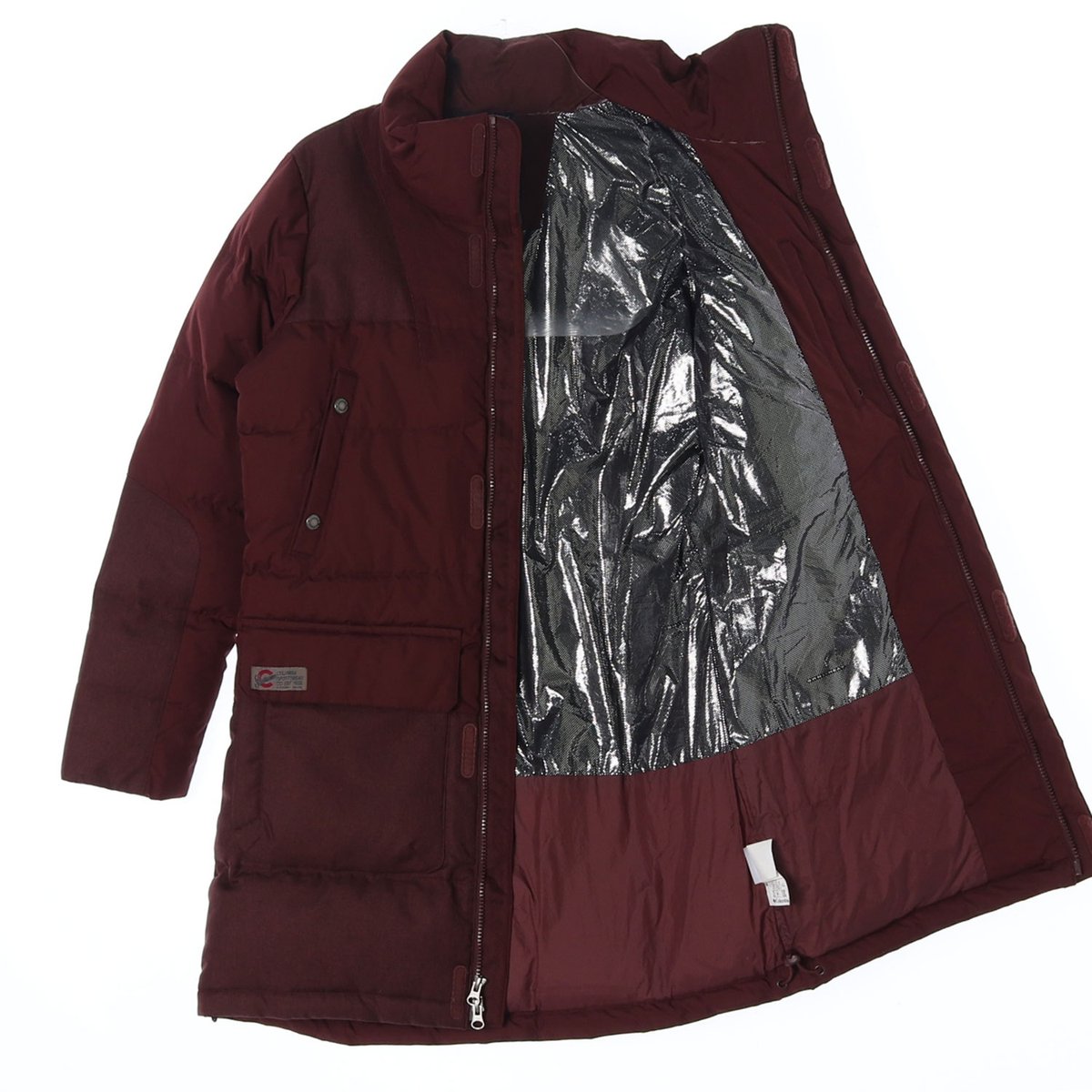 컬럼비아 와인 방풍 덕다운 열판 패딩 이미지 4