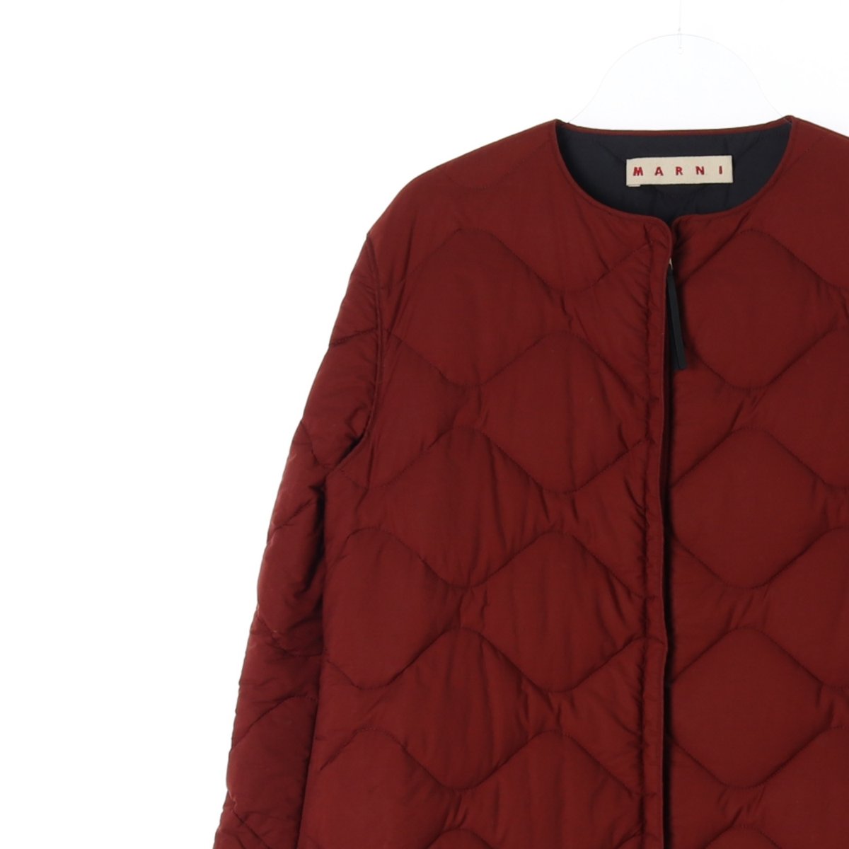 마르니 브릭 퀼팅 하프 패딩 재킷 이미지 2