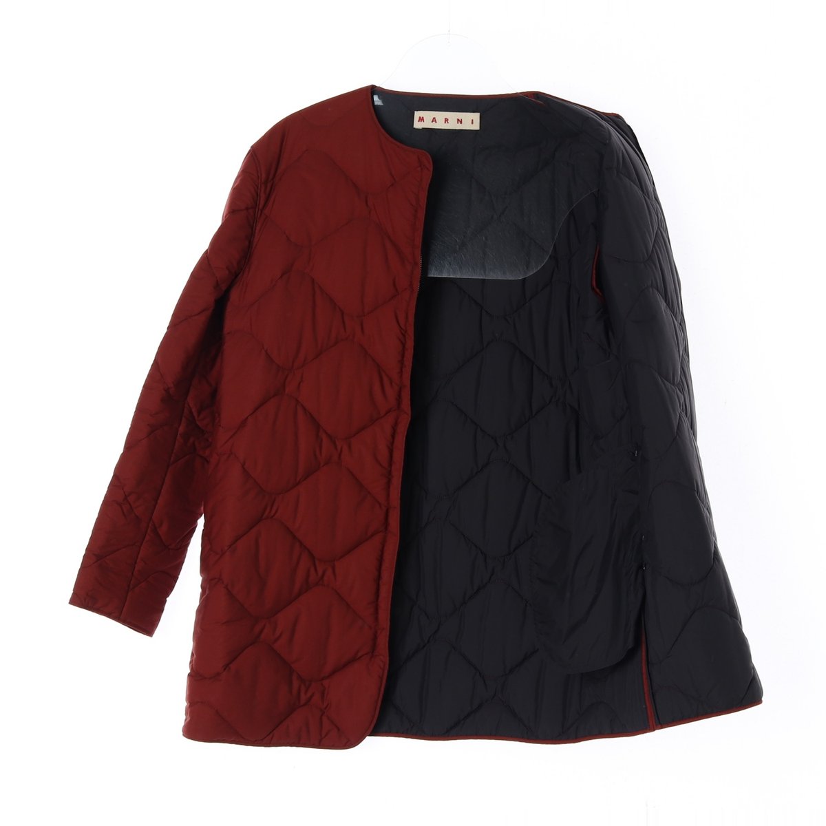 마르니 브릭 퀼팅 하프 패딩 재킷 이미지 4