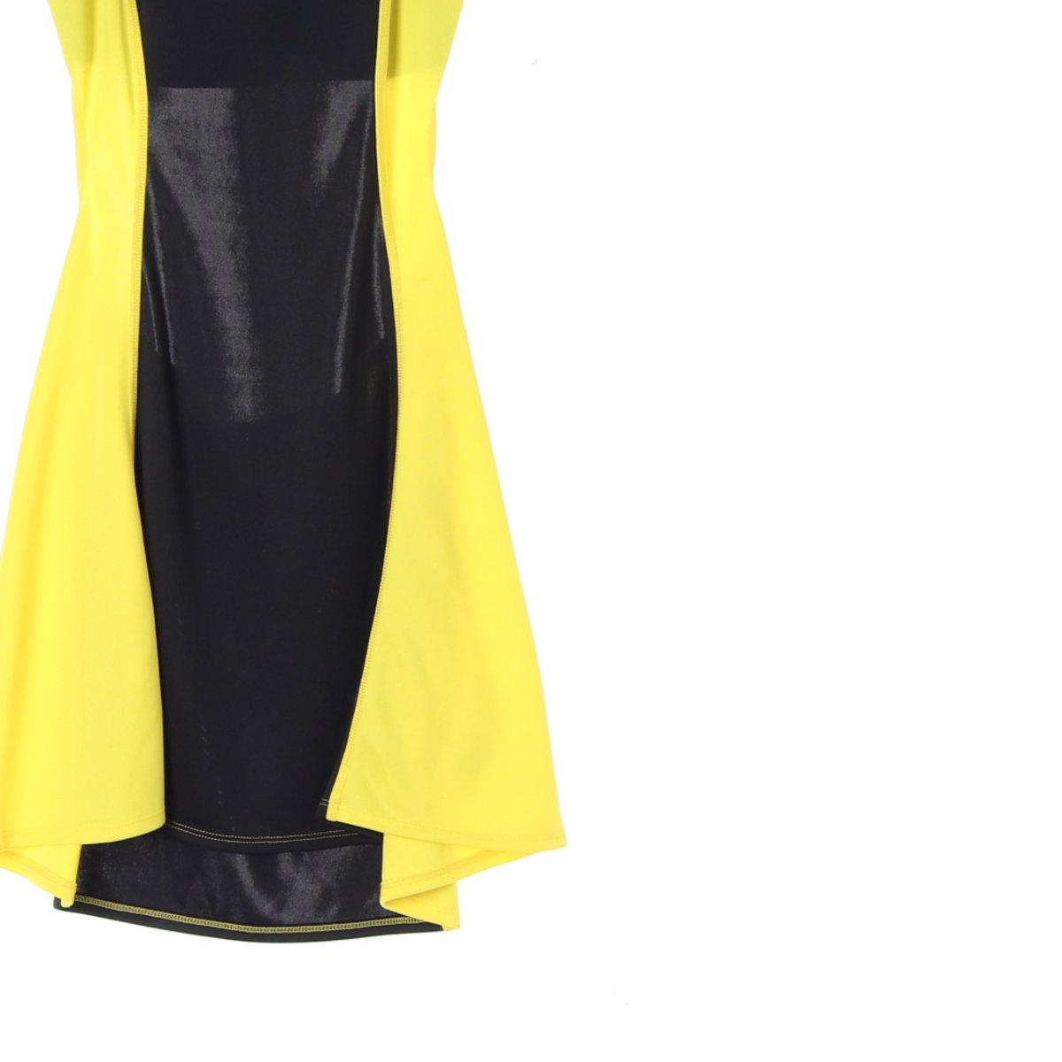 GANNI가니 블랙 옐로우 테니스 드레스 이미지 3