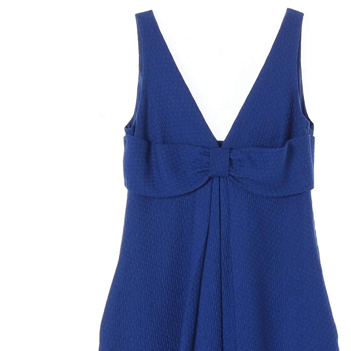 모스키노 블루 리본 민소매 브이넥 칵테일 드레스 이미지 2