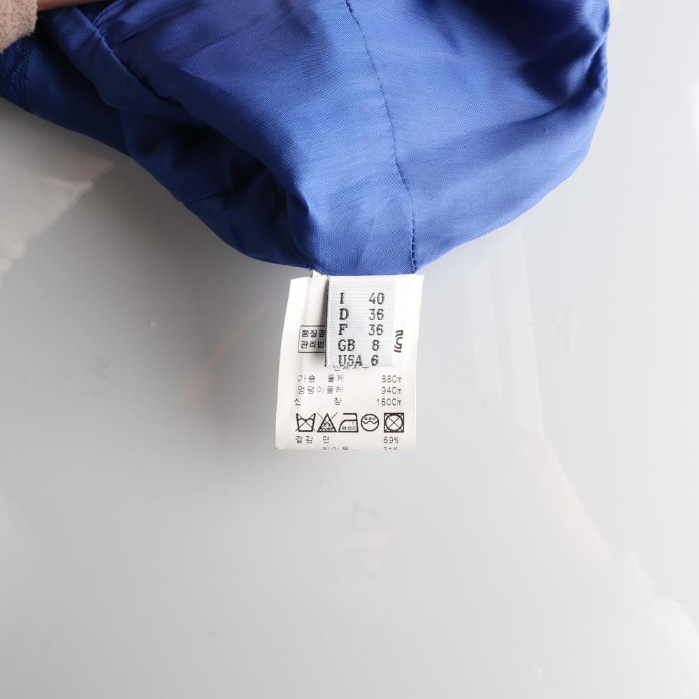 모스키노 블루 리본 민소매 브이넥 칵테일 드레스 이미지 6