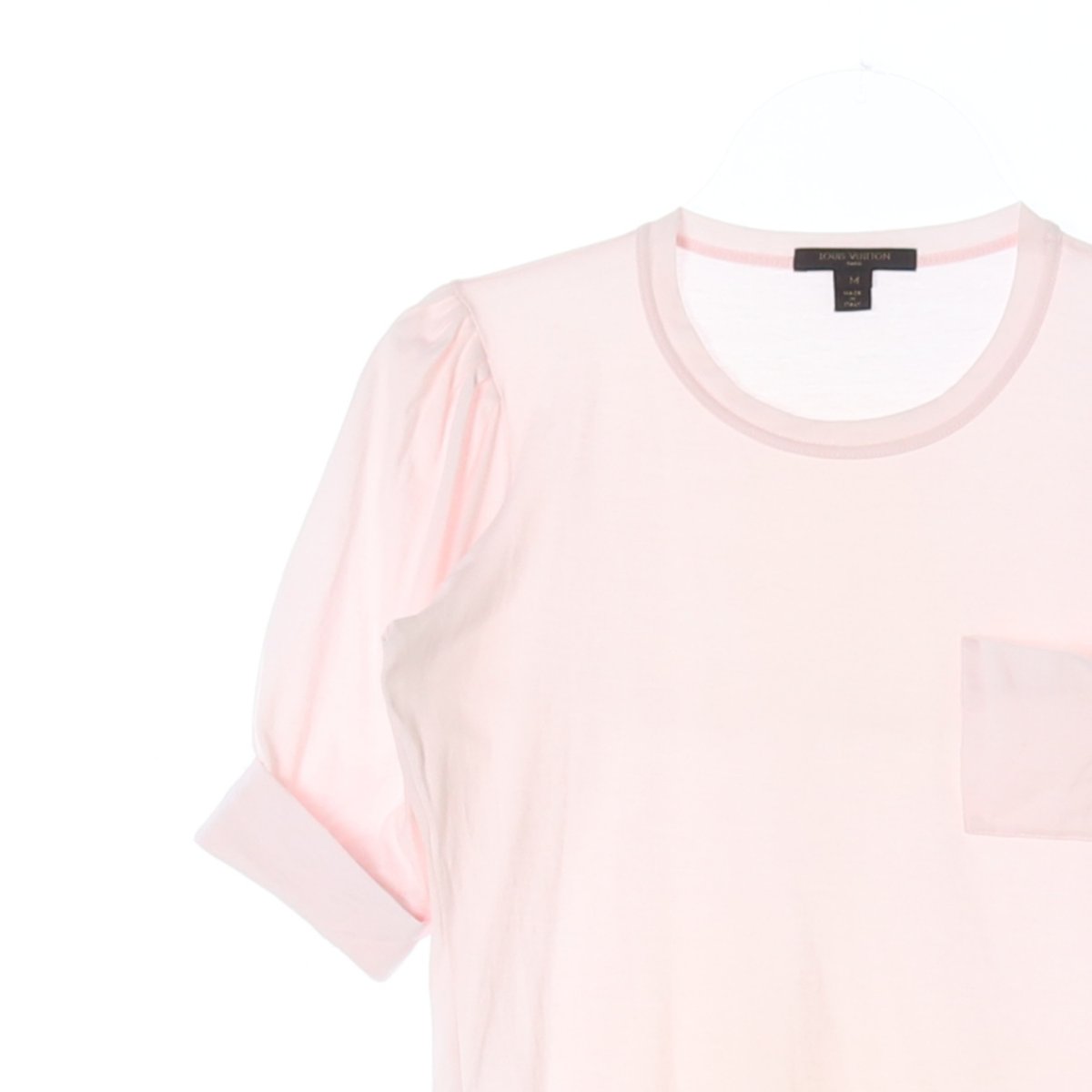 루이비통 핑크 포켓 퍼프 반팔 라운드 티셔츠 이미지 2