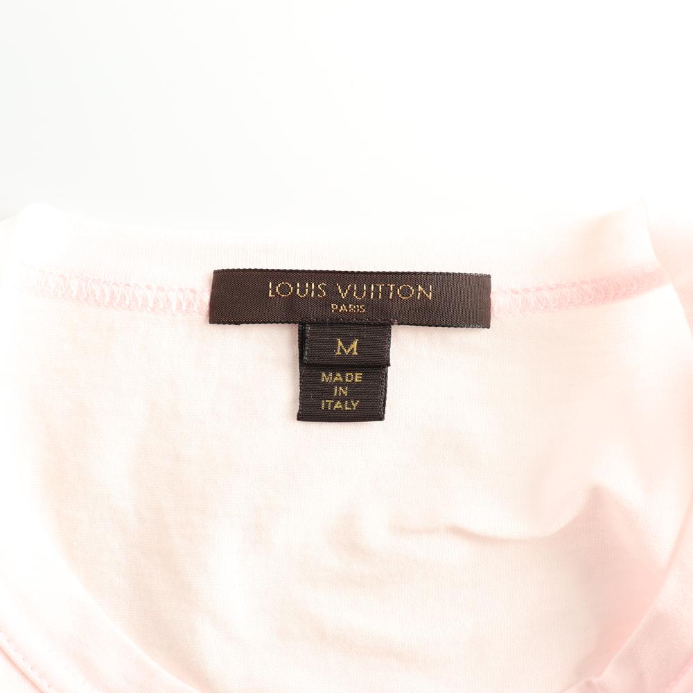 루이비통 핑크 포켓 퍼프 반팔 라운드 티셔츠 이미지 5