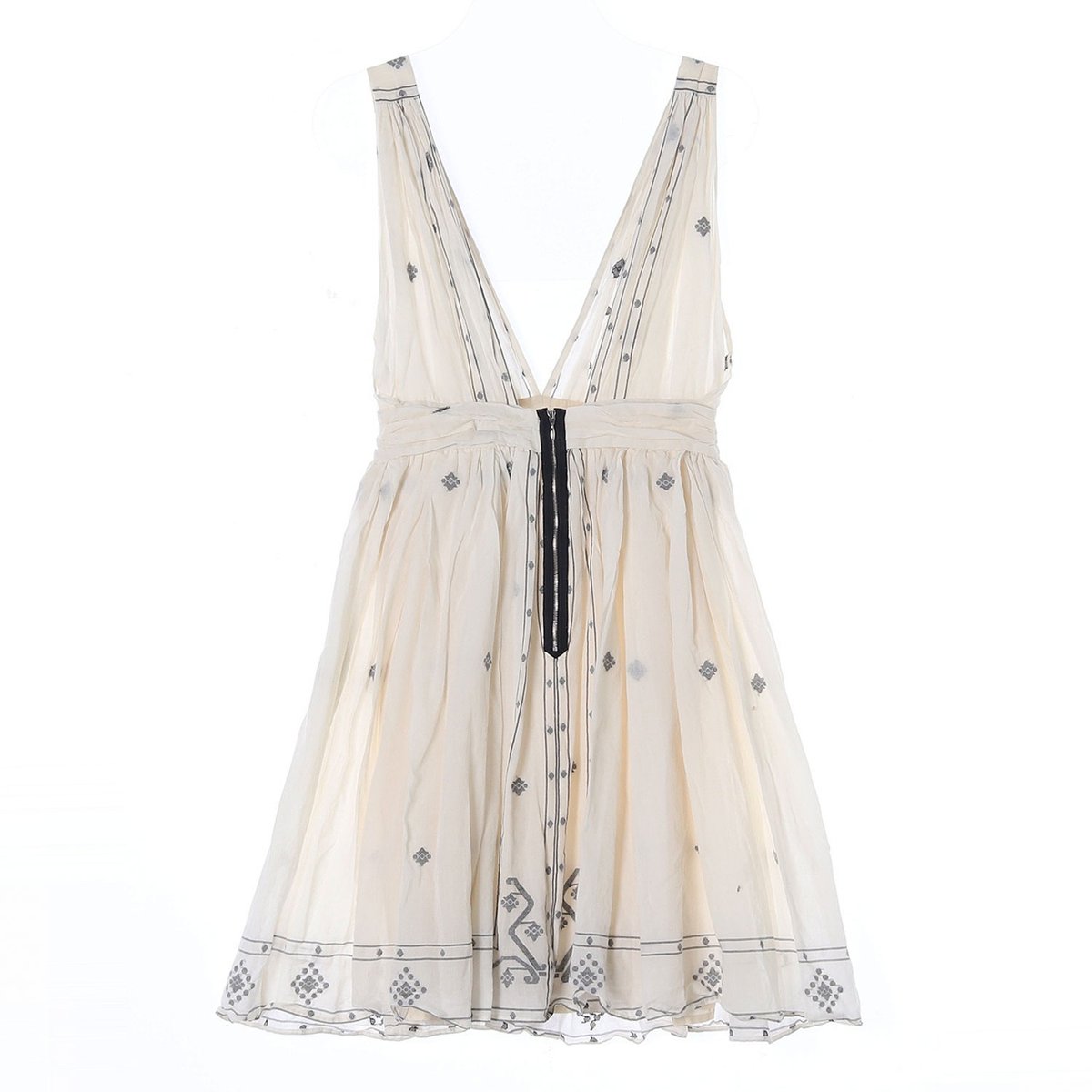 이자벨마랑 아이보리 코튼 실크 튜닉원피스 이미지 4