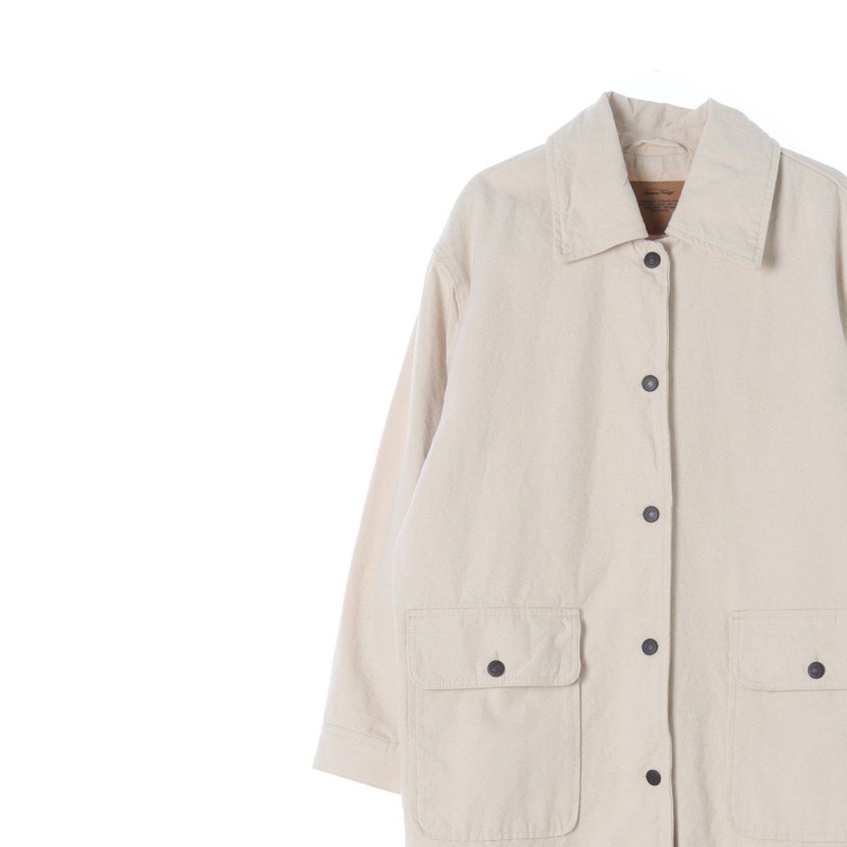 아메리칸 빈티지 베이지 코큰 롱 싱글 발마칸재킷 이미지 2