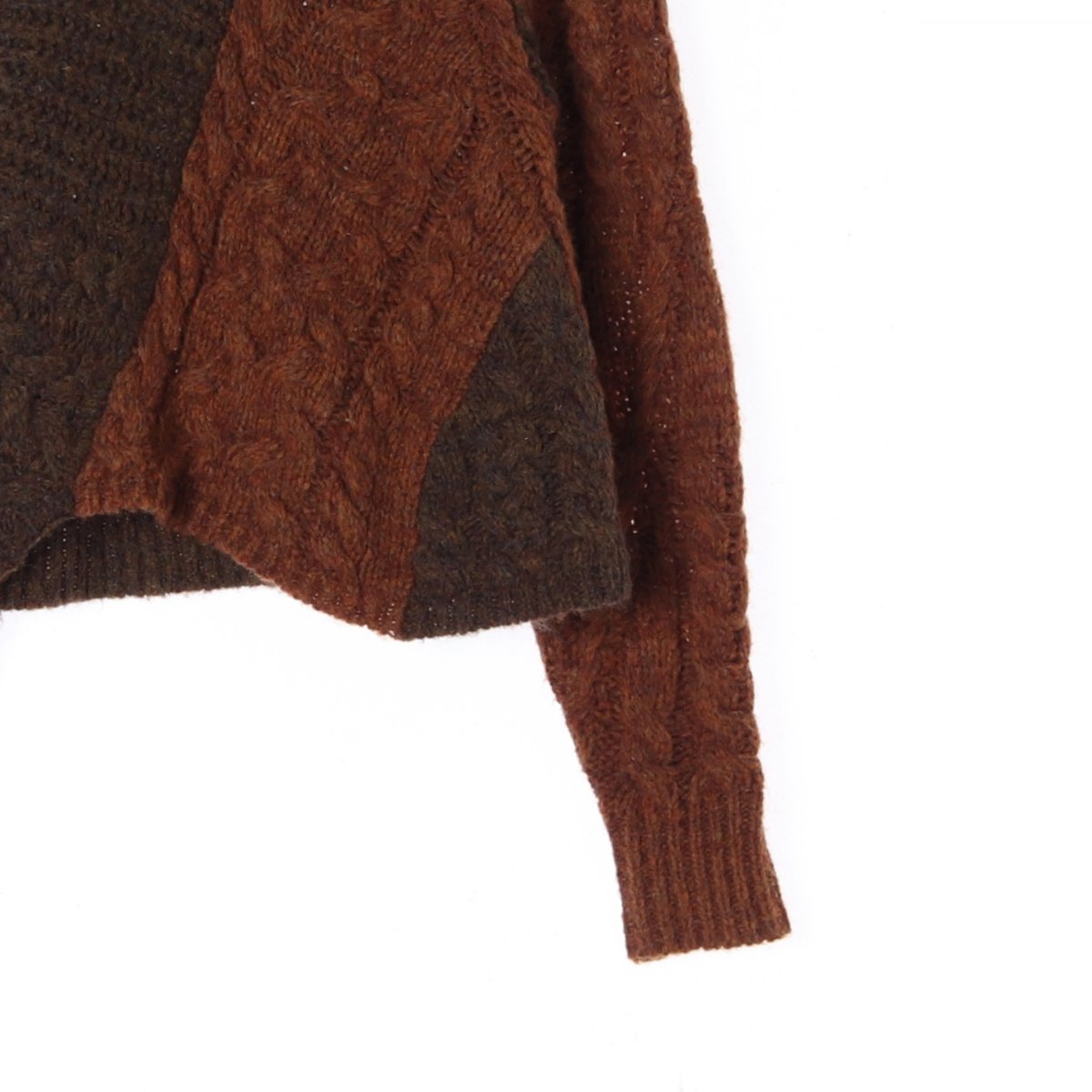 이자벨마랑 울 알파카 모헤어 브라운 니트 스웨터 이미지 3