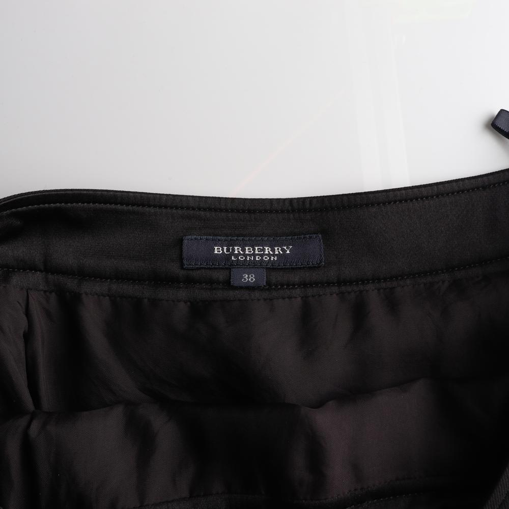 버버리 블랙 울80 플리츠스커트 이미지 5