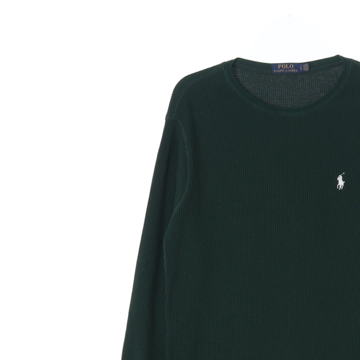 폴로 랄프 로렌 그린 와플 스웨트셔츠 긴팔 티셔츠 이미지 2