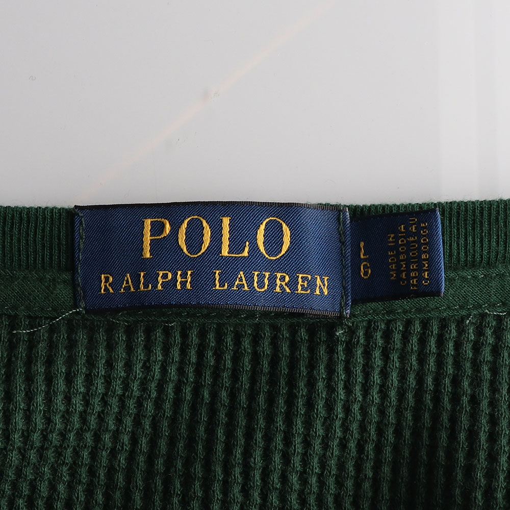 폴로 랄프 로렌 그린 와플 스웨트셔츠 긴팔 티셔츠 이미지 5