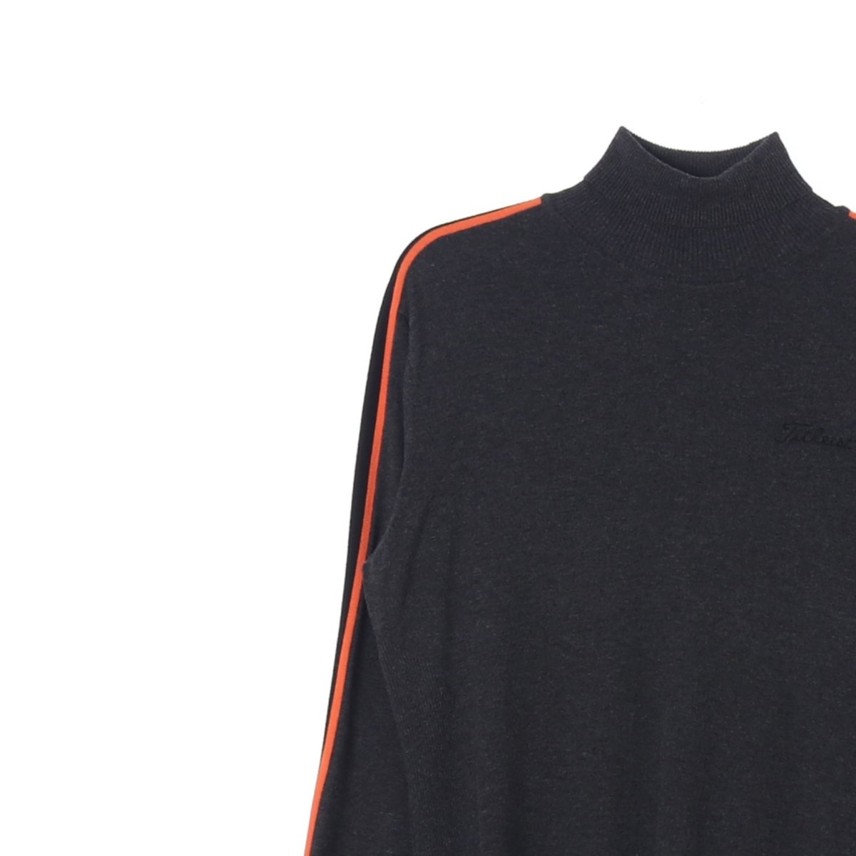 타이틀리스트 차콜 오렌지 터틀넥 니트 이미지 2
