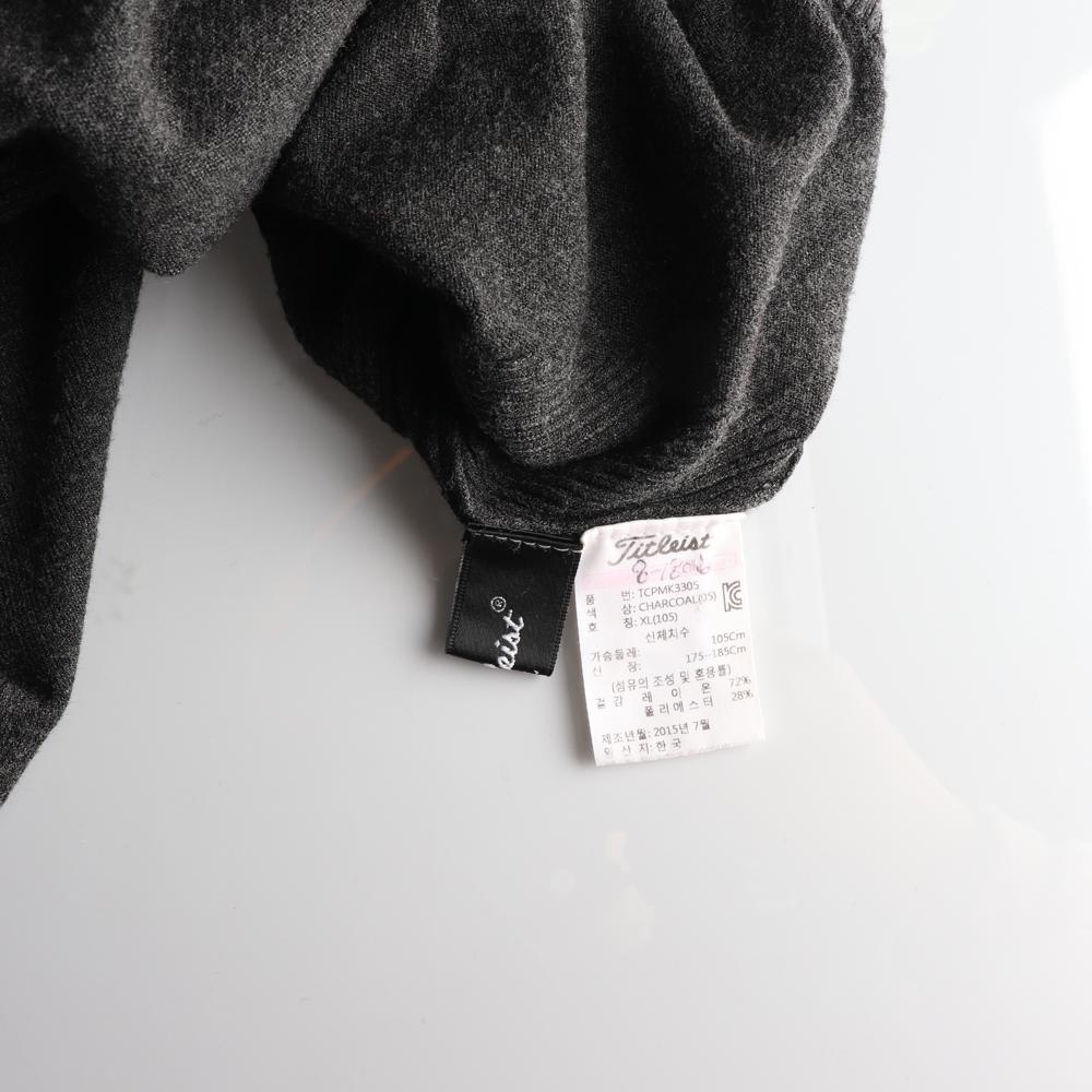 타이틀리스트 차콜 오렌지 터틀넥 니트 이미지 5