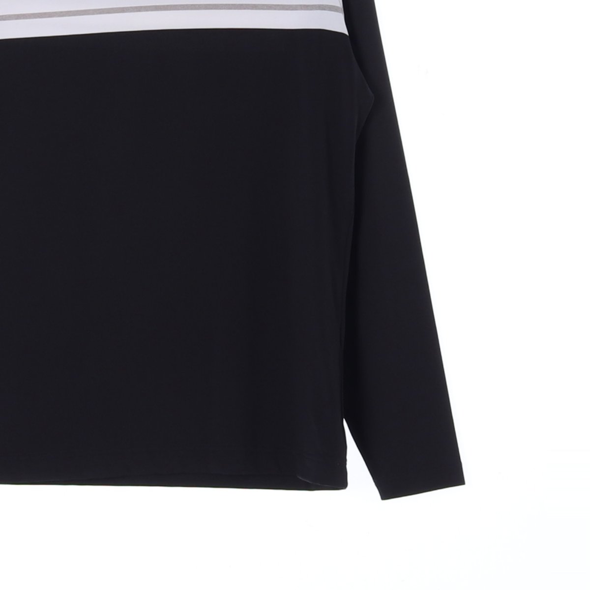 풋조이 골프 블랙 그레이 터틀넥 긴팔 티셔츠 이미지 3