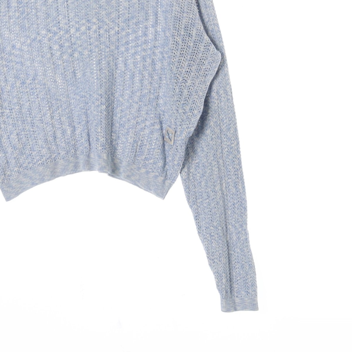 SATUR세터 블루 이비자 내츄럴 메쉬 니트 스웨터 이미지 3