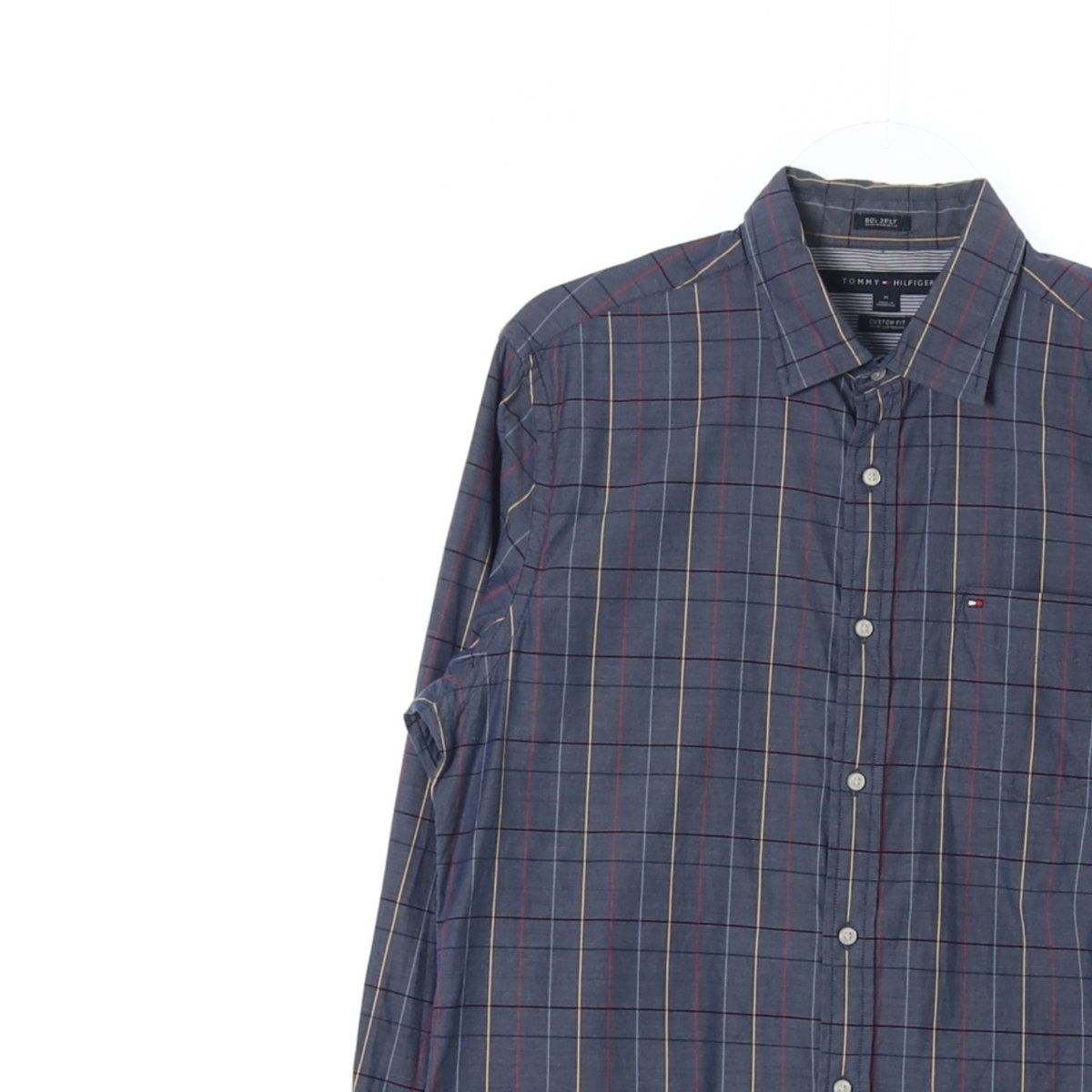 타미힐피거 데님라이크 체크 커스텀핏 셔츠 이미지 2