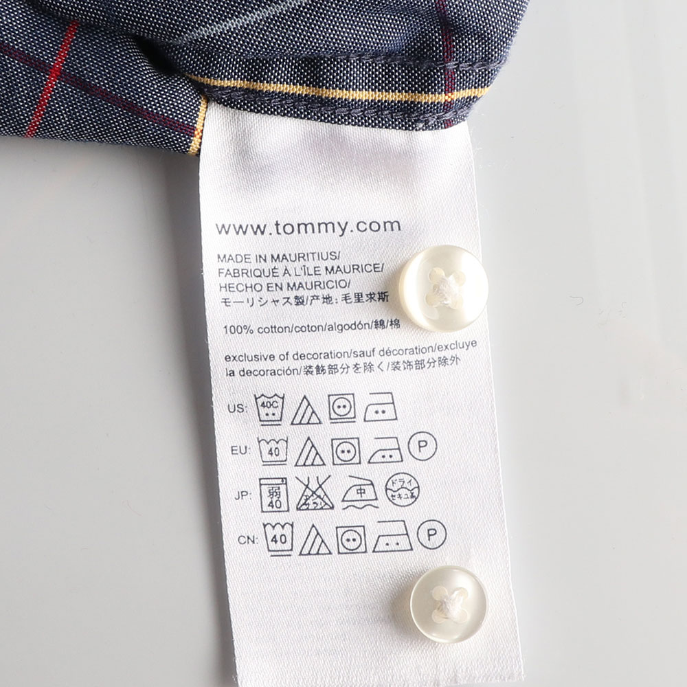 타미힐피거 데님라이크 체크 커스텀핏 셔츠 이미지 6
