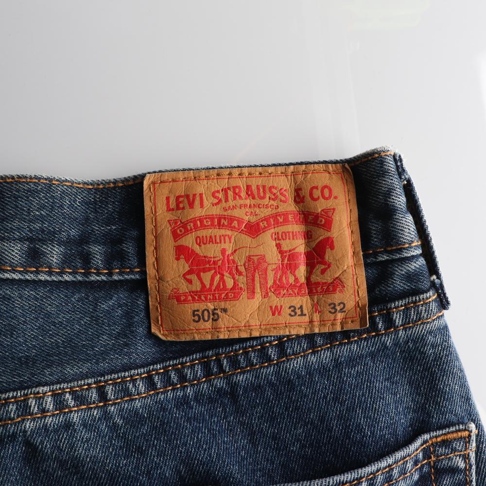 리바이스505 진청 데님 진 청바지 이미지 5