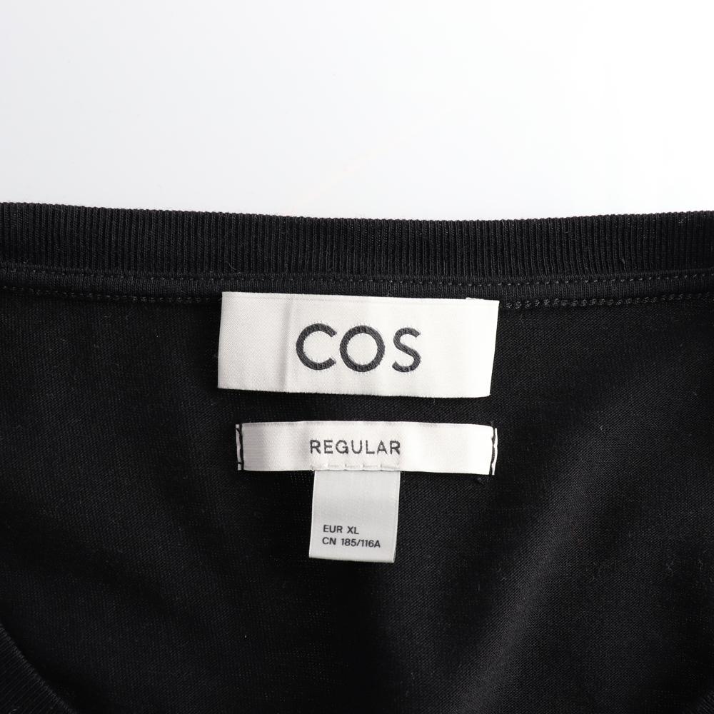 코스 레귤러핏 반팔 블랙 티셔츠 이미지 5