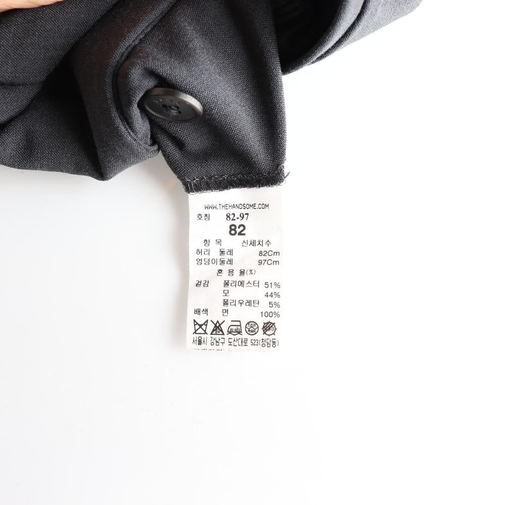 타임 그레이 스트레이트핏 울 슬랙스 바지 이미지 6