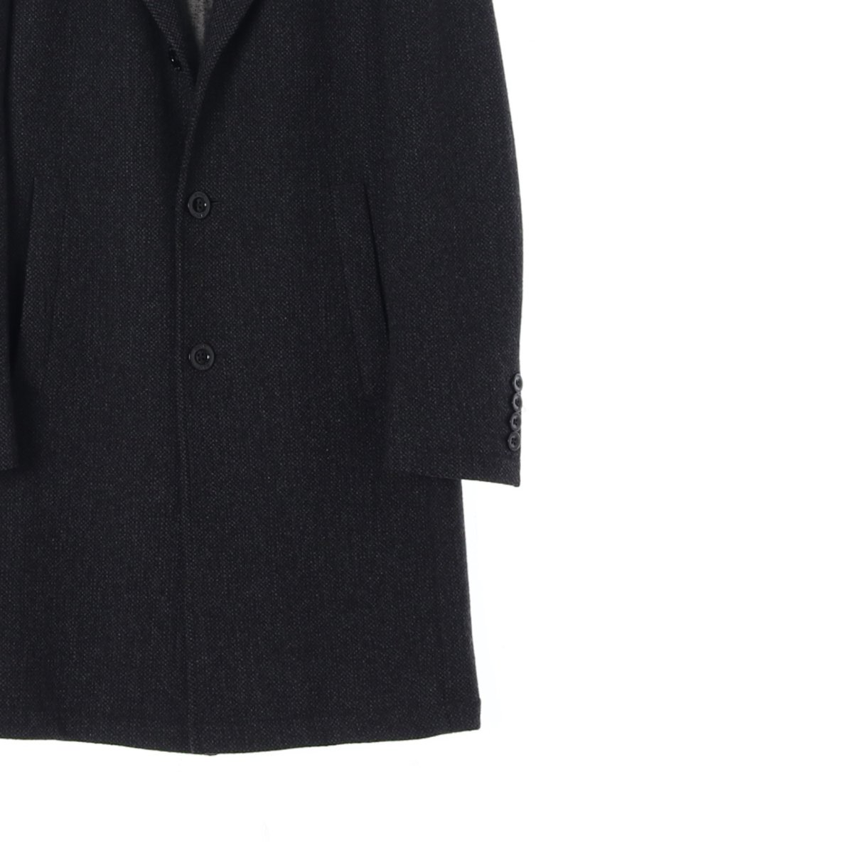 DKNY디케이엔와이 차콜 롱 싱글코트 이미지 3